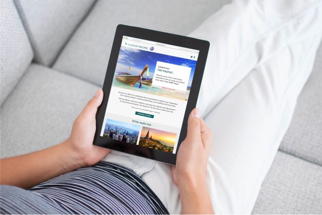 Cathay Pacific Email | Independent Marketing Branding Services | IM London