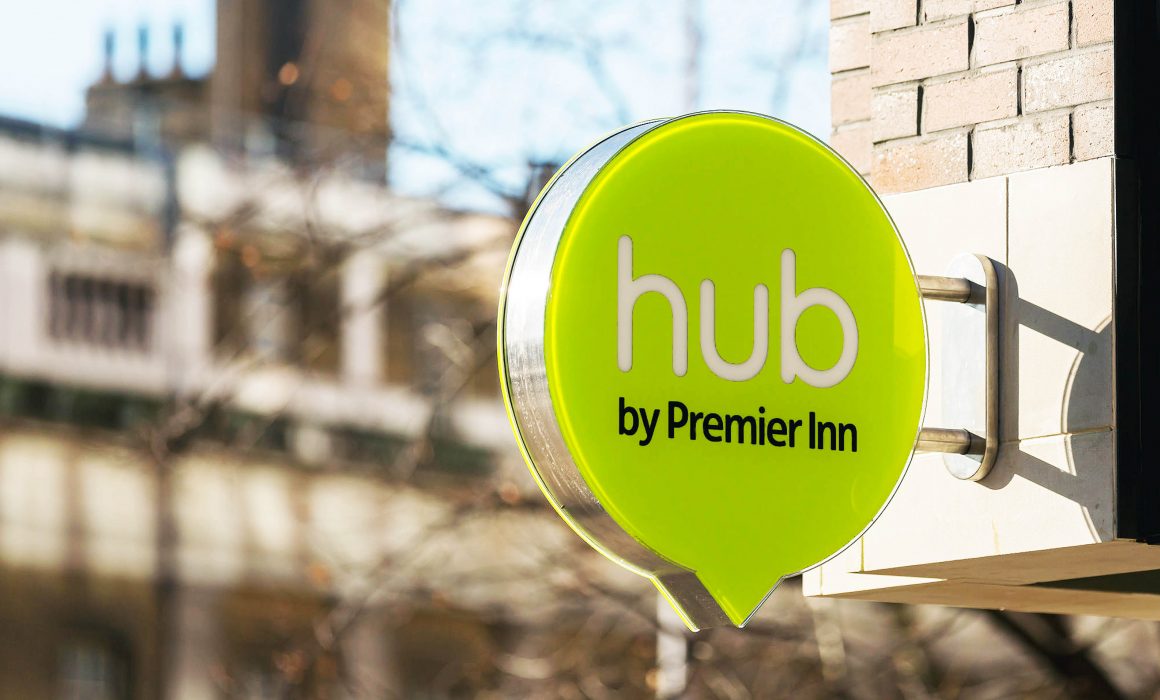 Hub by Premier Inn Signage | Independent Marketing Branding | IM London