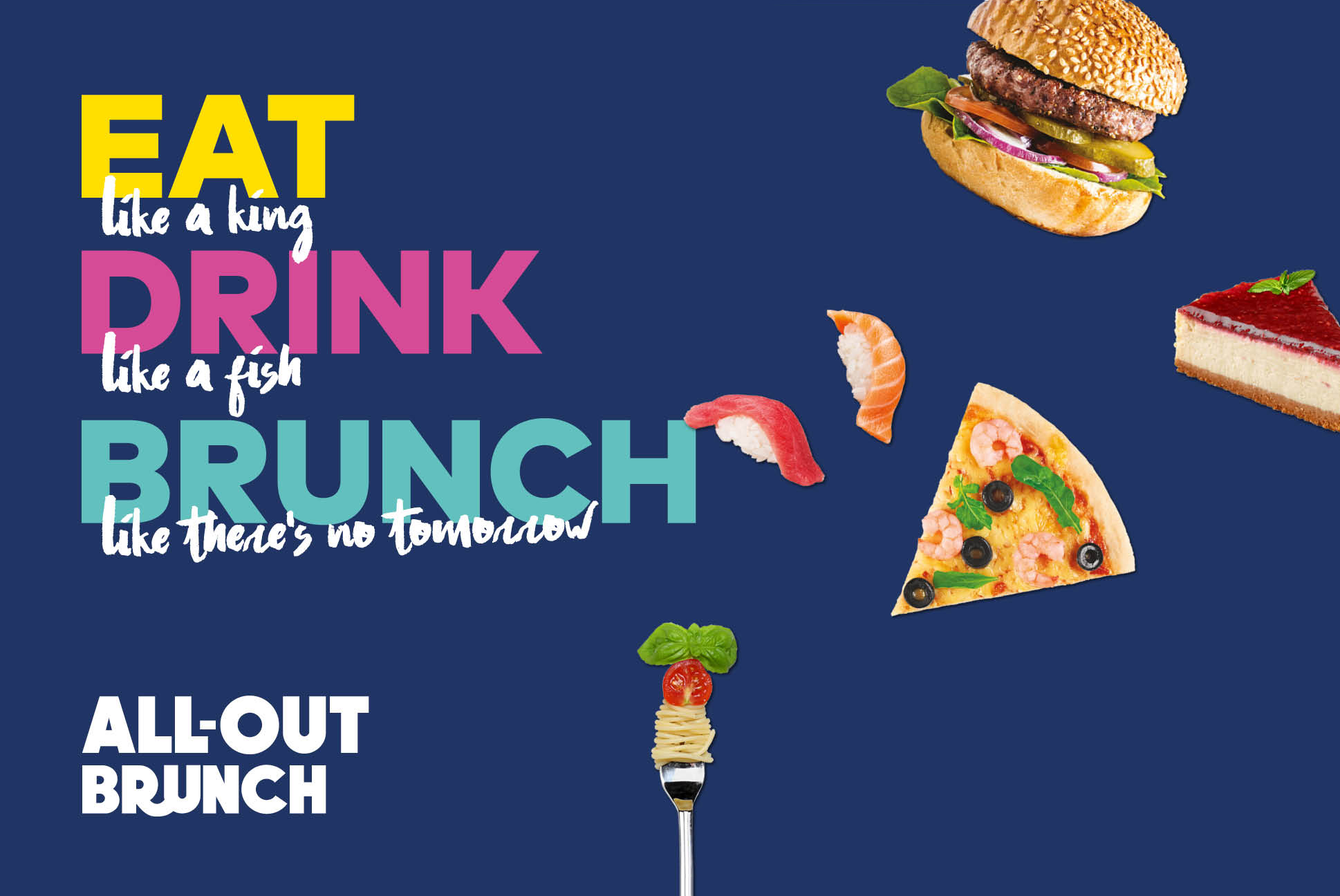 All-out Brunch Poster | Amwaj Rotana | Independent Marketing Campaign & Advertising Services | IM London
