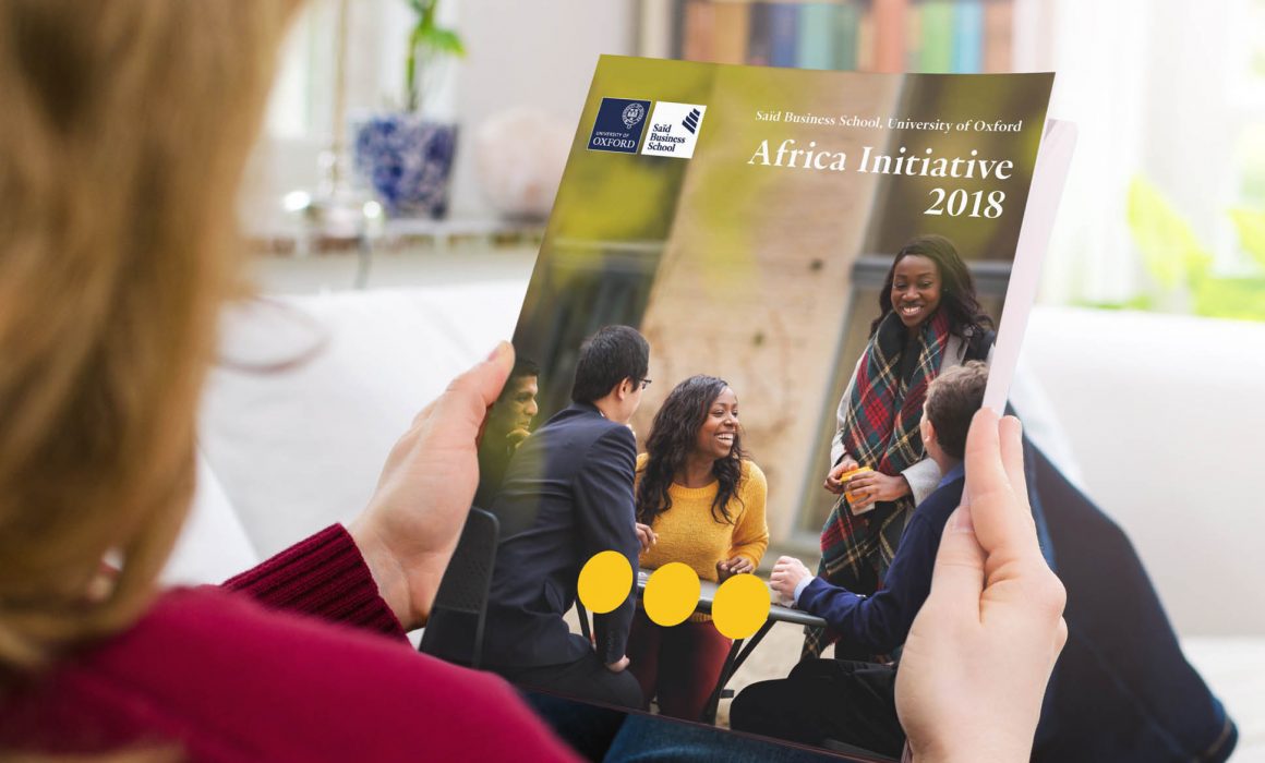 Saïd Business School Africa Initiative brochure | IM London - Independent Marketing | Education Branding London
